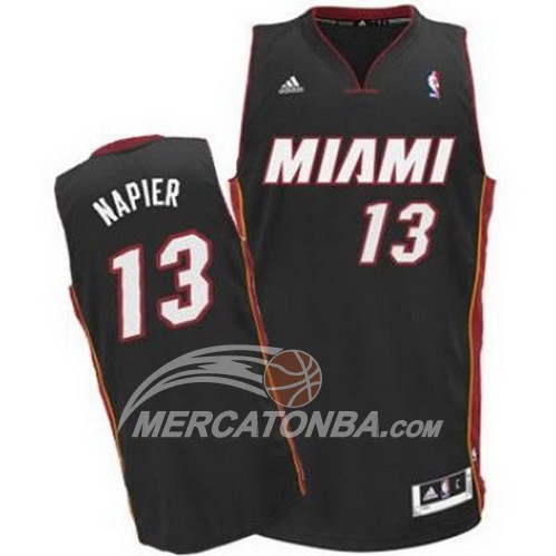 Maglia NBA Napier Miami Heats Negro